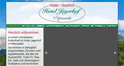 Desktop Screenshot of hotel-jaegerhof.com